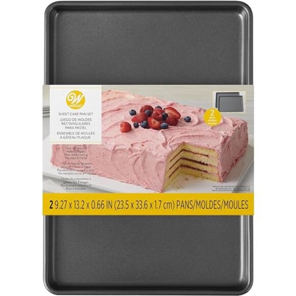 Easy Layers Sheet Cake Pan, Rectangle Sheet Pan, 2-Piece Baking Sheets Set,Steel - Picture 7 of 7